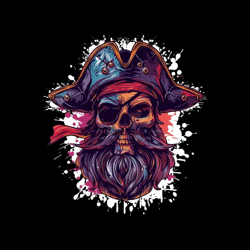 Capitaine du crâne de pirate
