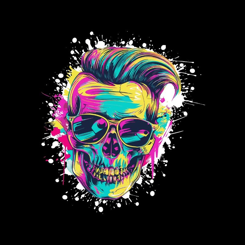 Techno Skull Party Coiffure