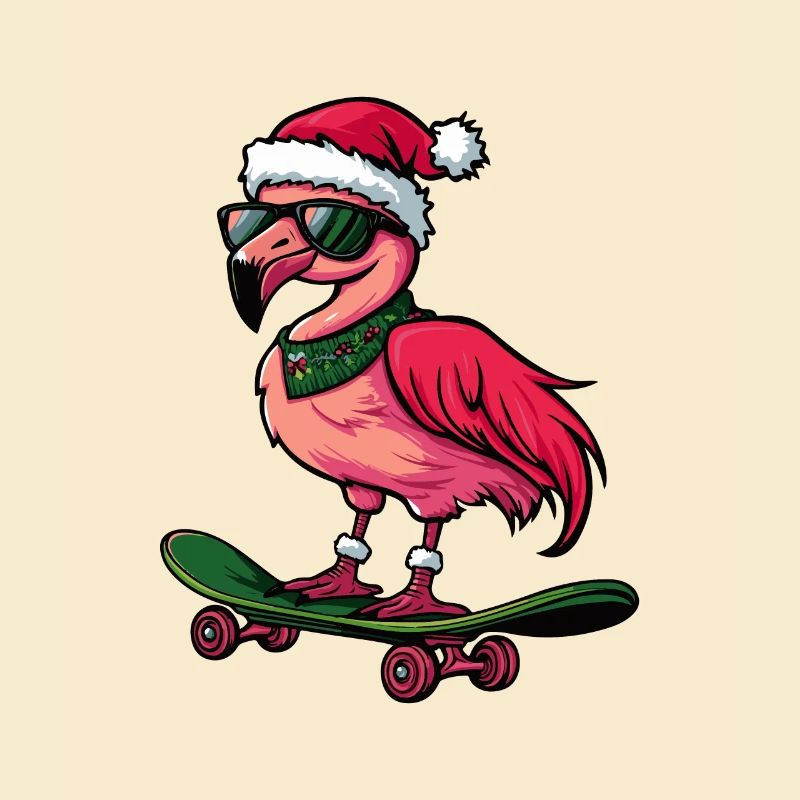 Flamingo Christmas Funny