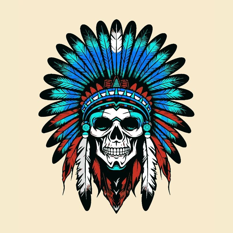 Apache Indian Chief Skull