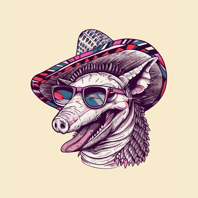 Armadillo Funny Sombrero