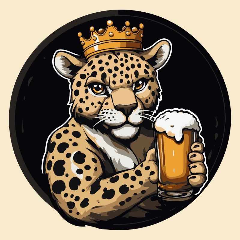 Bande dessinée de bière léopard