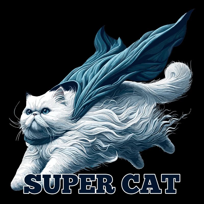 Super chat persan blanc chat persan cadeau
