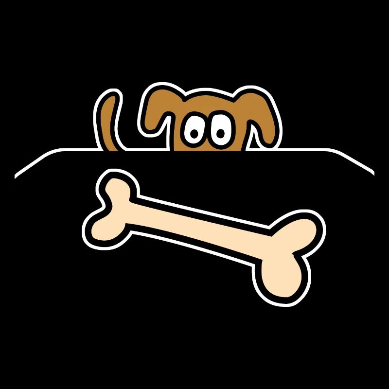 Chien en os