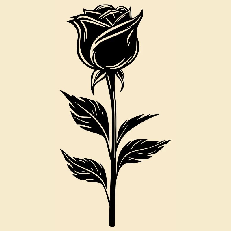 Schlichtes Rosendesign
