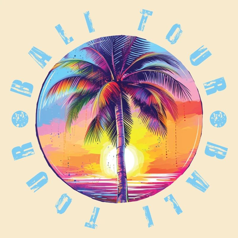 Visite de Bali colorée