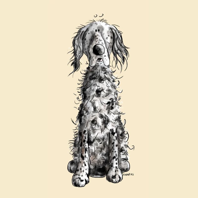 Lustiger Englischer Setter I Hunde Comic Geschenk