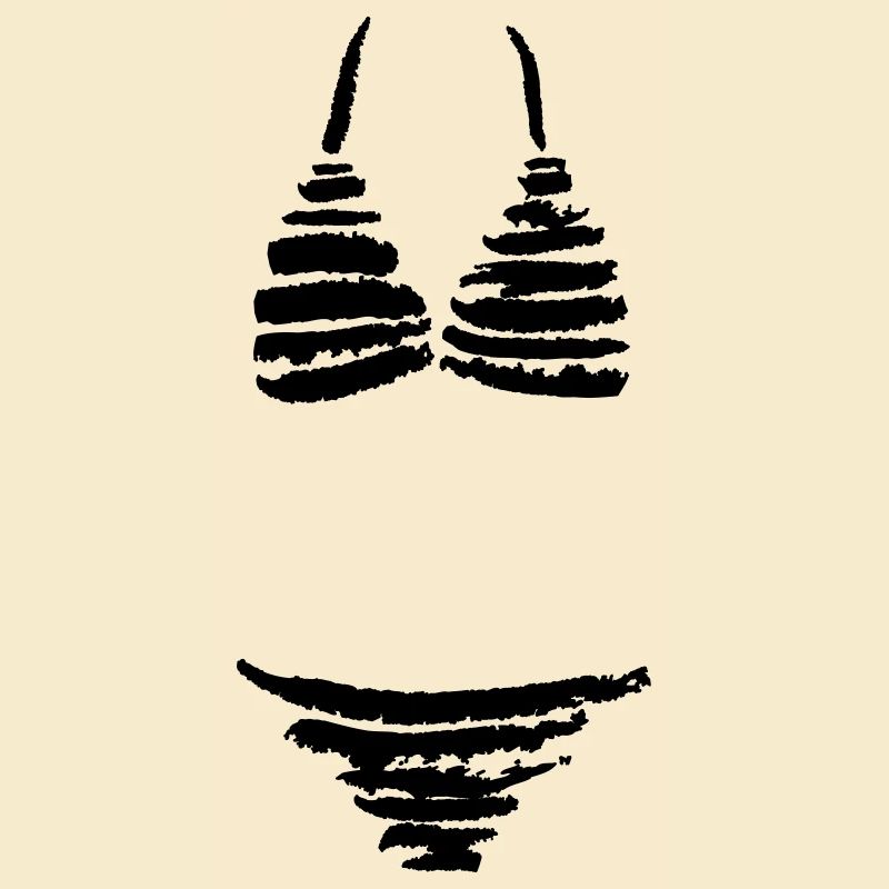 Gestreifter Bikini
