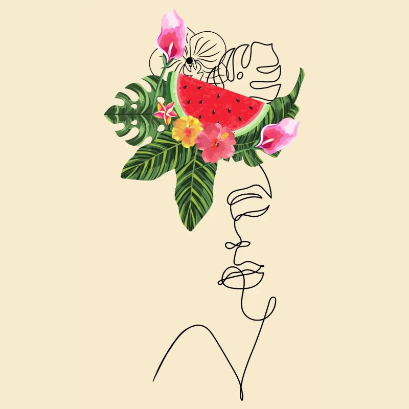 Pastèque Lady Lineart