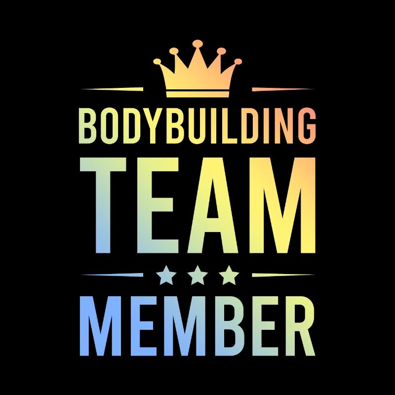 Équipe de musculation colorée