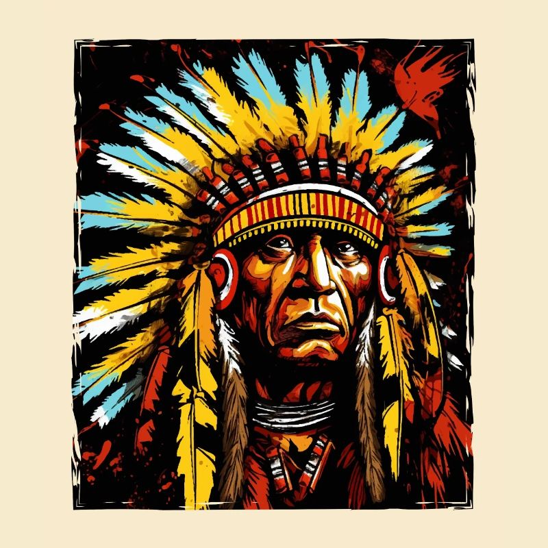 Apache Indianer Häuptling
