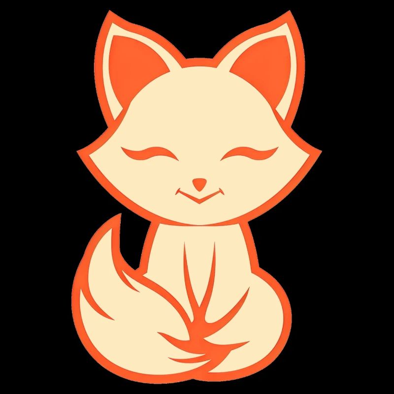 Fuchs Logo, einfaches Fuchs Design