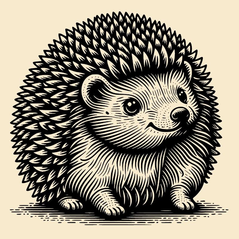 Süßer kleiner Igel