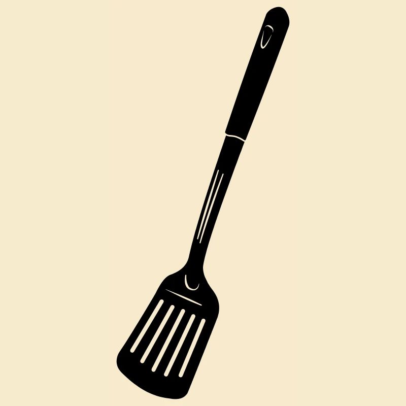 Küchenutensilien Fritteuse oder Backlöffel