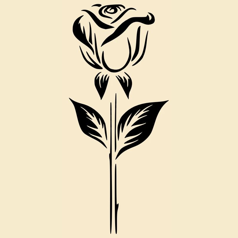 Conception simple d’un logo rose