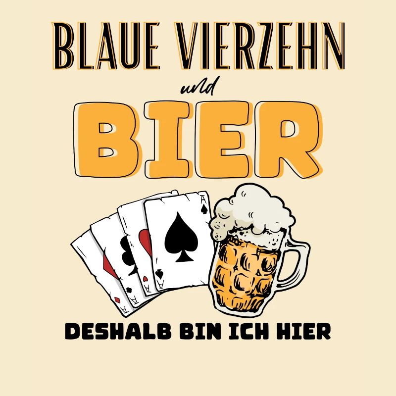 Blaue Vierzehn und Bier
