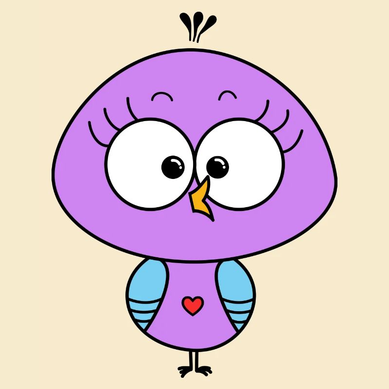 Poussin violet