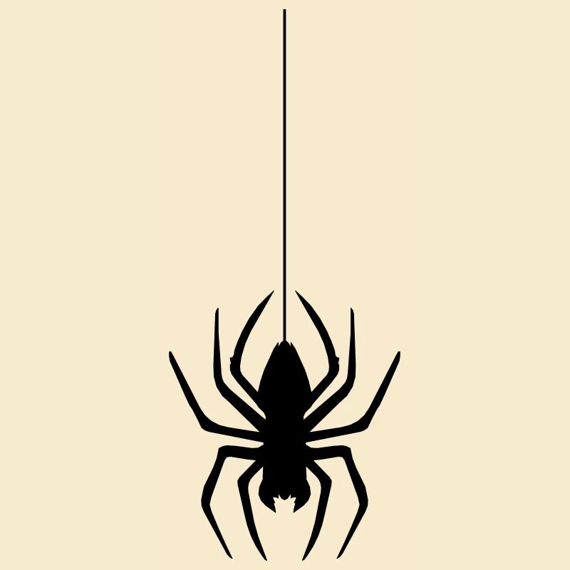 abseil thread spider web spider logo design disgust