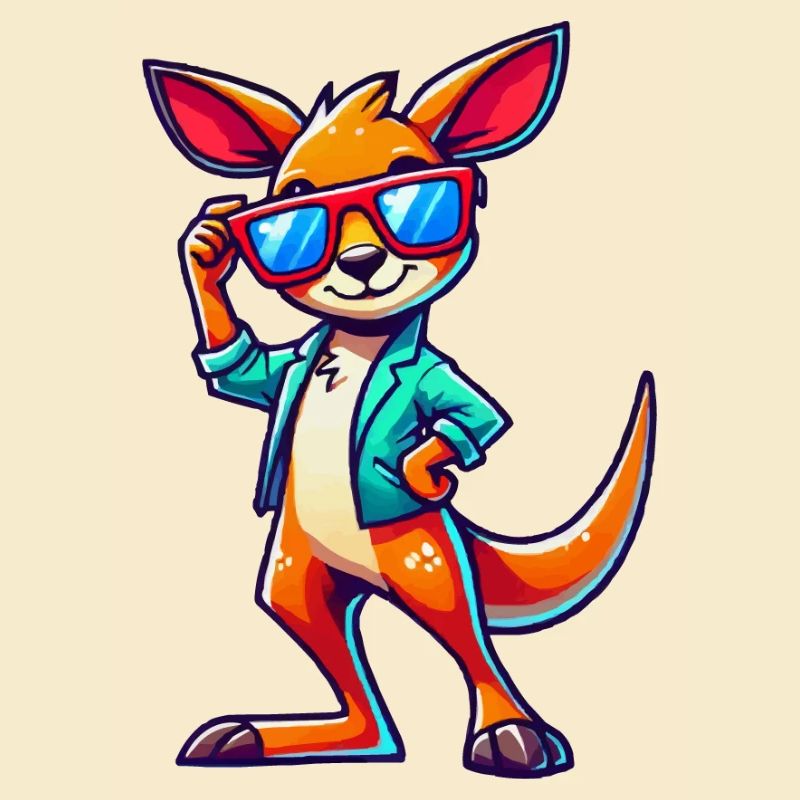 Kangaroo Comic Sonnenbrille