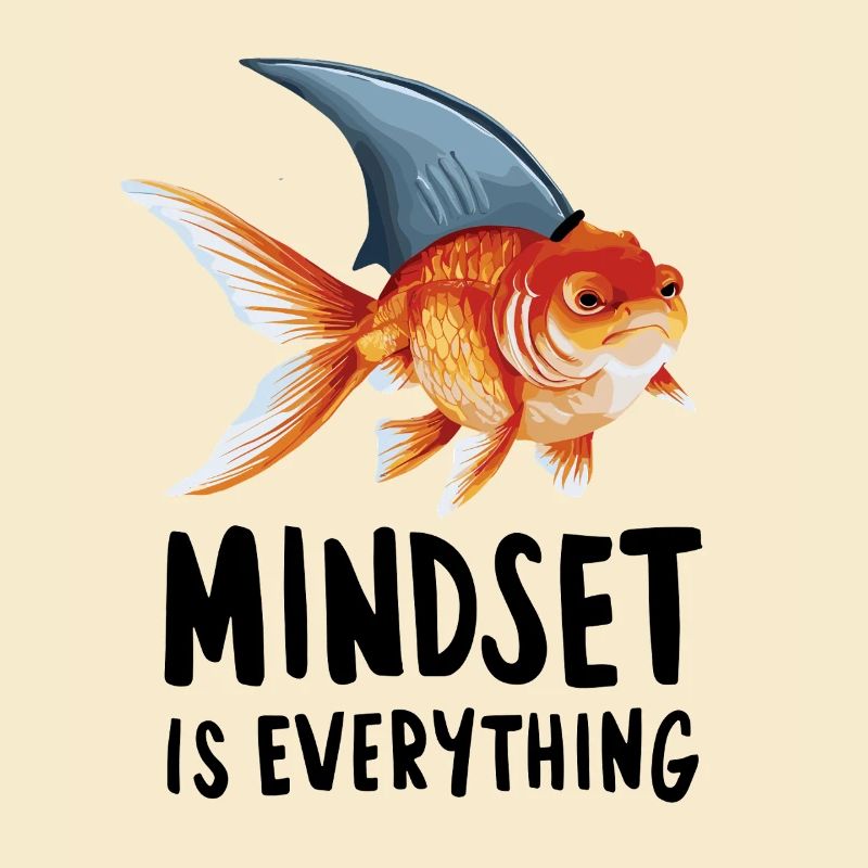 Mindset is everything, goldfish with shark fin