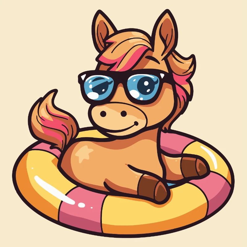 Pferd Comic Cool