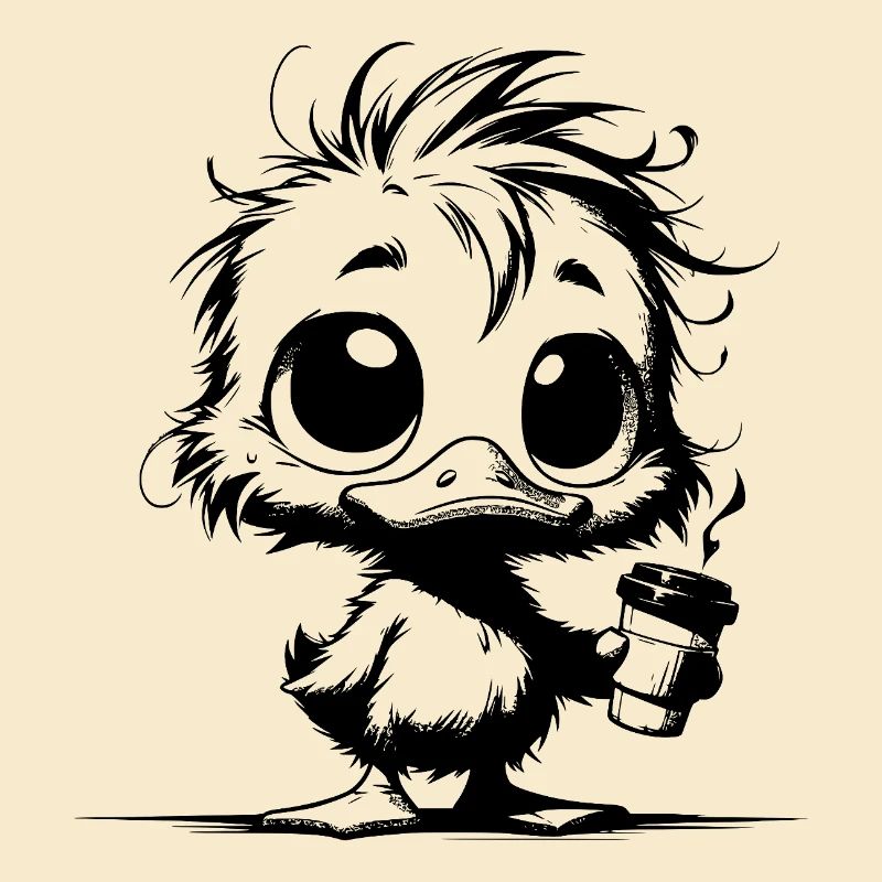 Duck on caffeine present when the cup is empty