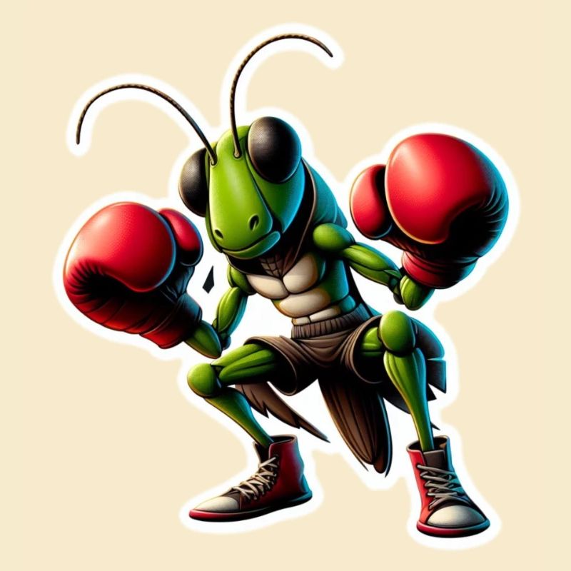 Grasshopper is looking for a boxing match