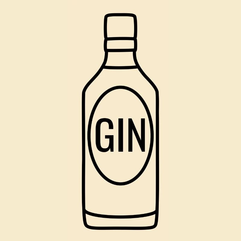 Bouteille de gin