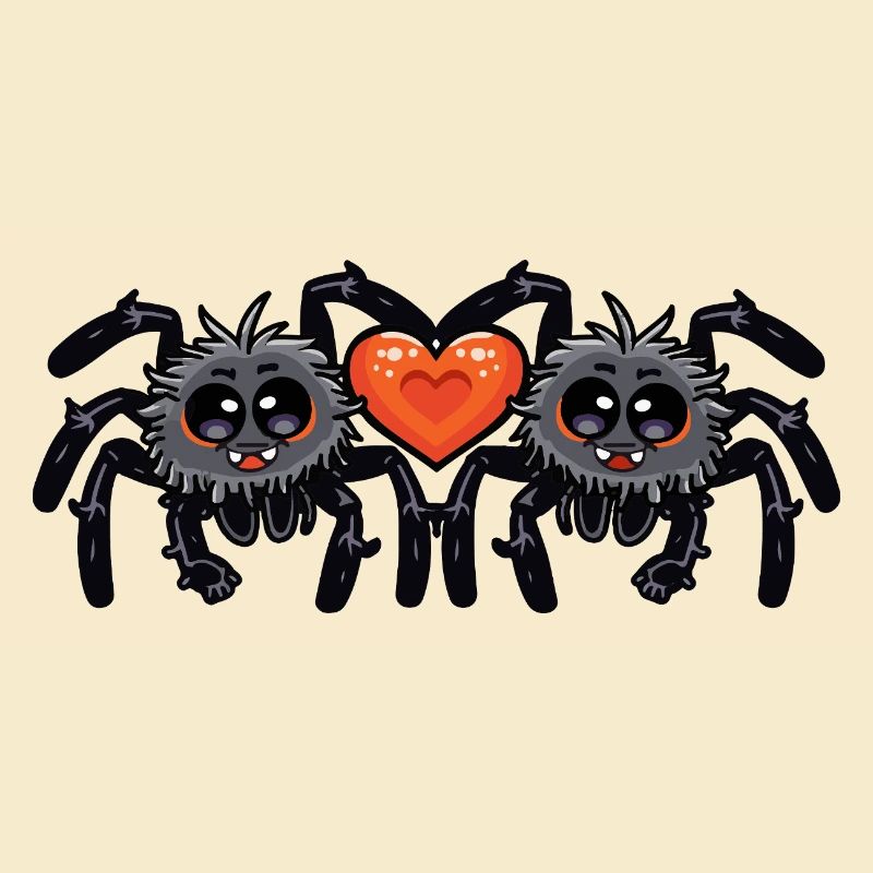 Tarantula Spinne Paar Valentinstag