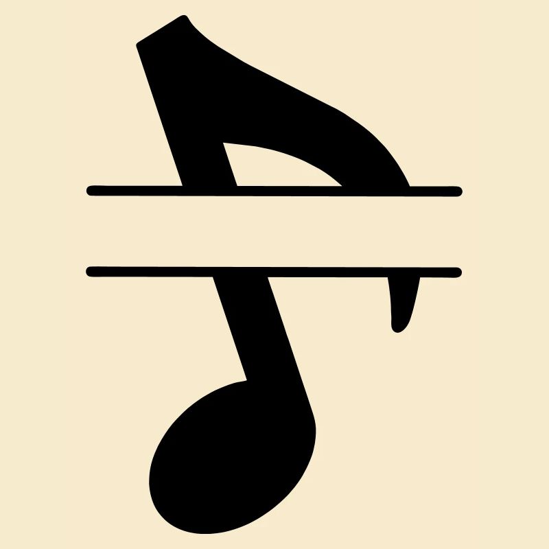 Bannière de texte note de musique