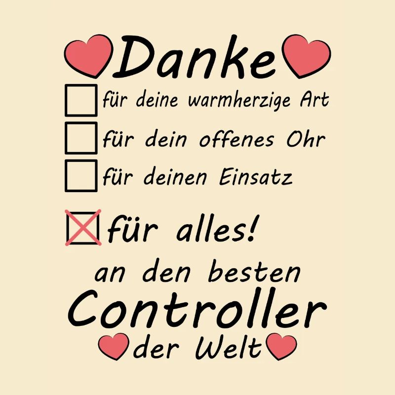 Controller Beruf Abschiedsgeschenk Danke sagen