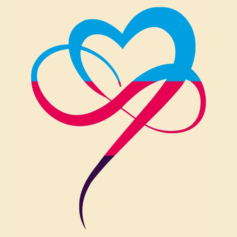 Polyamory Flag Infinity Heart Colorful Heart