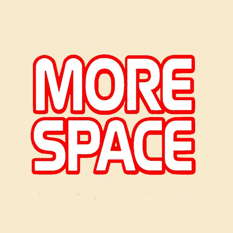 More Space Neon Text