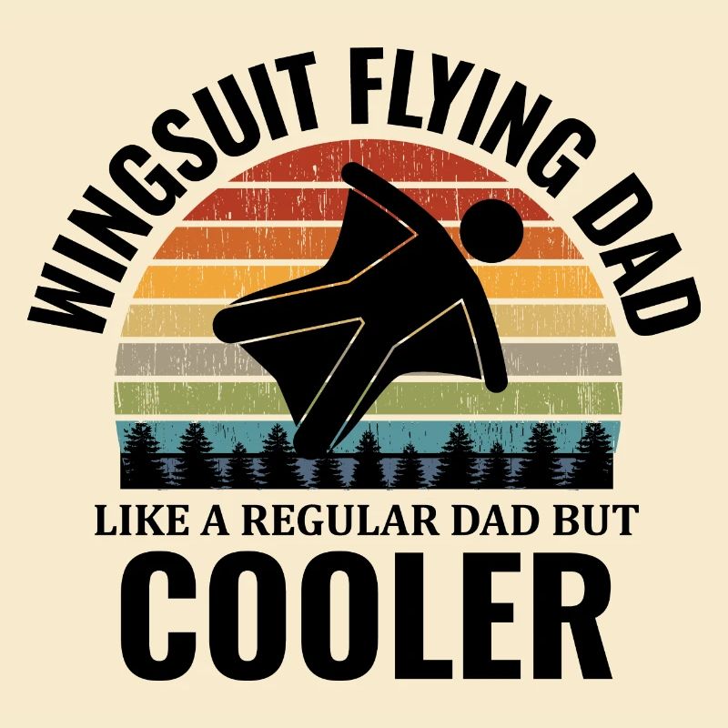 Wingsuit flying Dad Base Jumping Skydiving