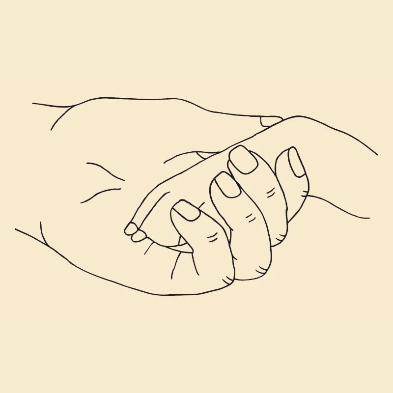 Hand mit Pfote