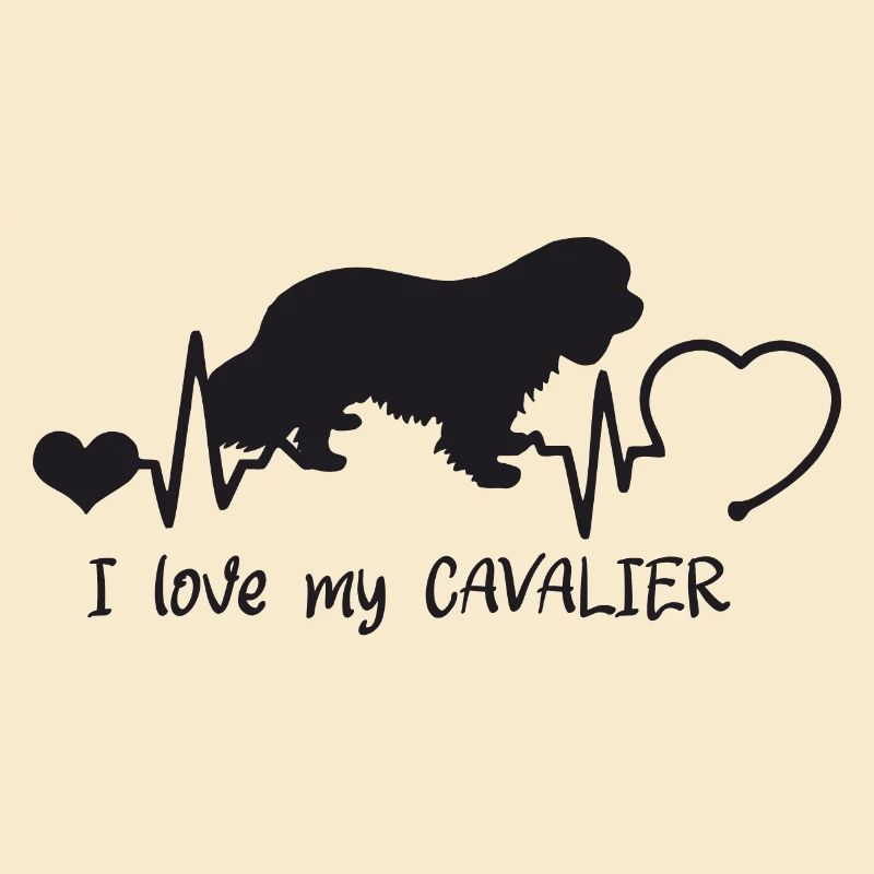 Cavalier King Charles Spaniel mit Herzschlag