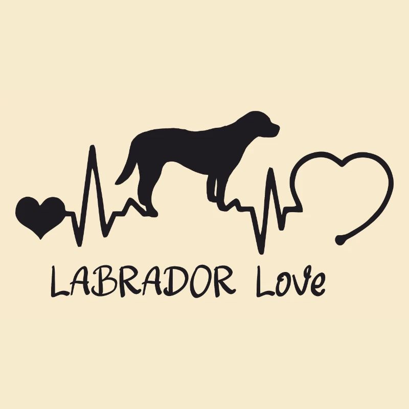 Labrador mit Herzschlag