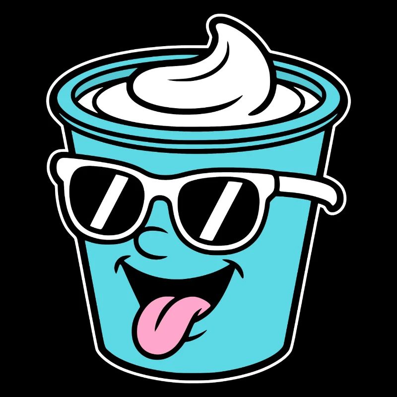 Becher Crème Frech Joghurt Rahm Sahne Eis Pudding