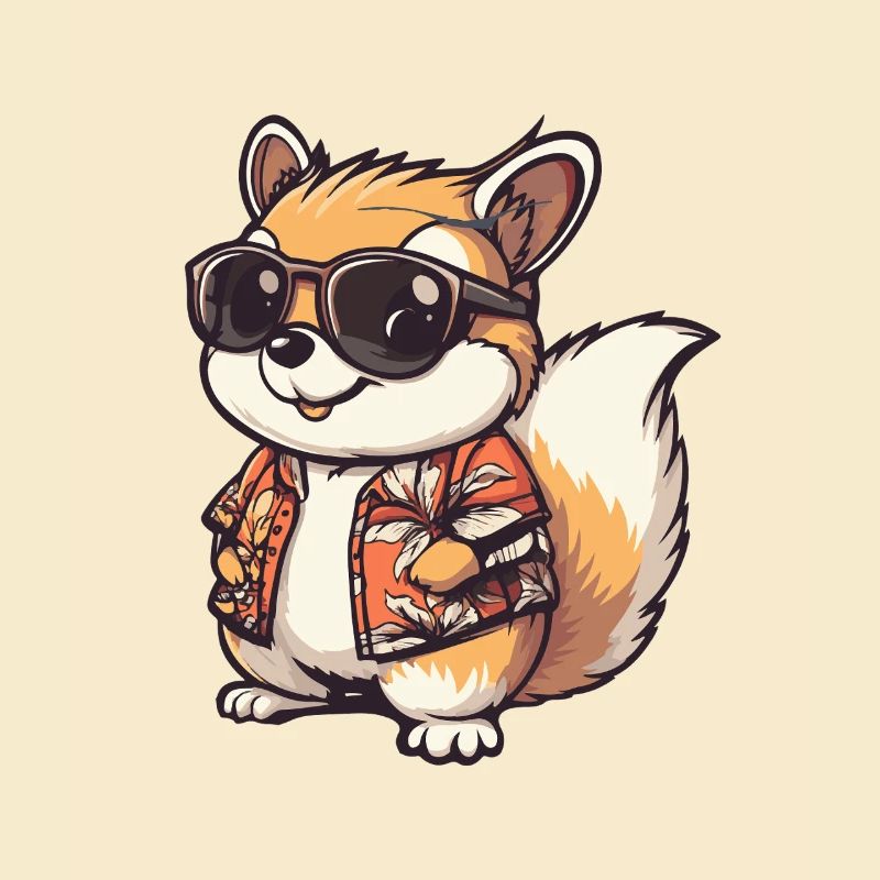 Squirrel Comic Holiday