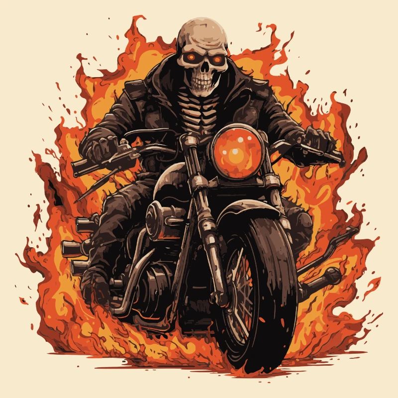 Skeleton Motorcycle