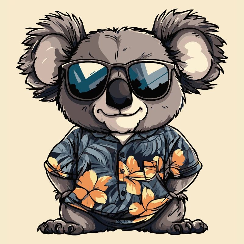 Koala Comic Cool Summer