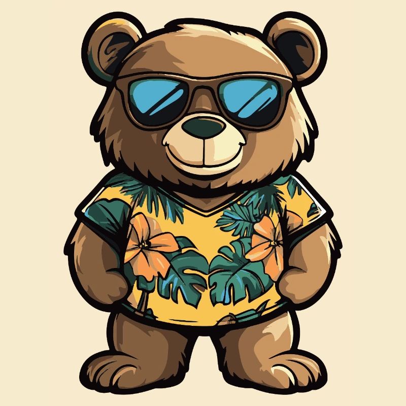 Bear Comic Vacation