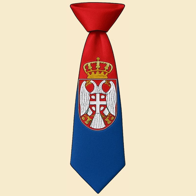 Cravate Serbie – Conception du drapeau
