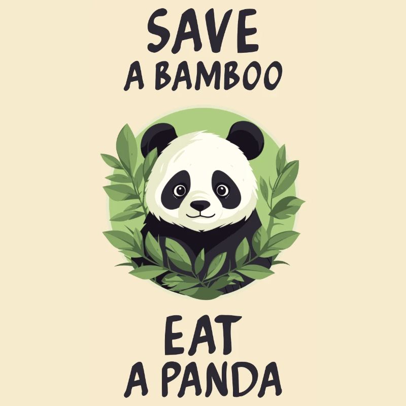 Rette einen Bambus, iss einen Panda.