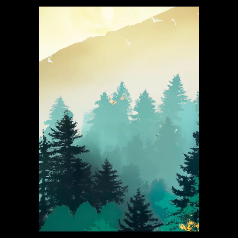 Nebliger Wald