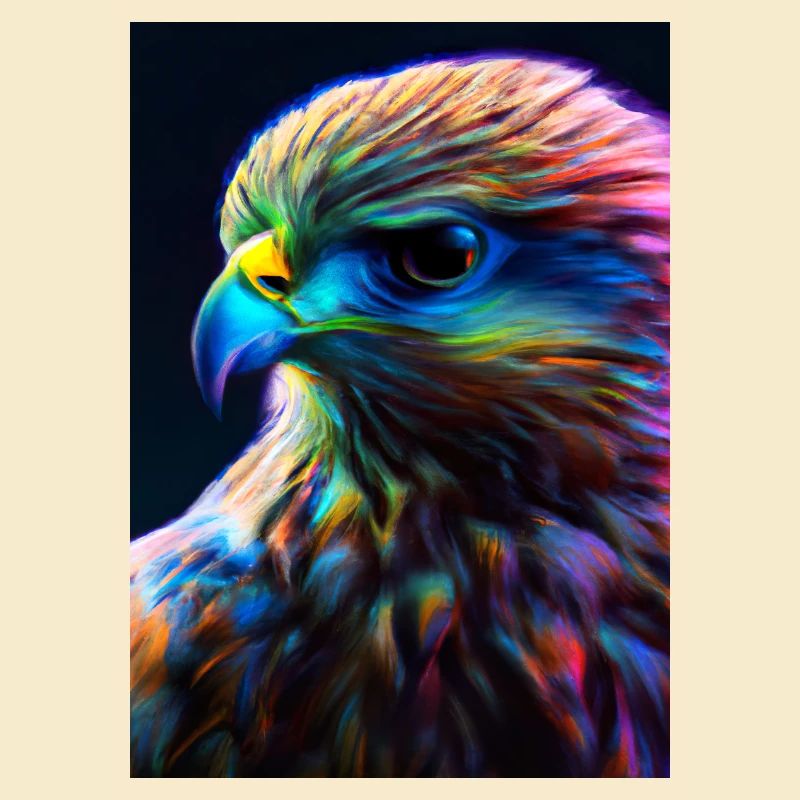 Buntes Vogelgesicht