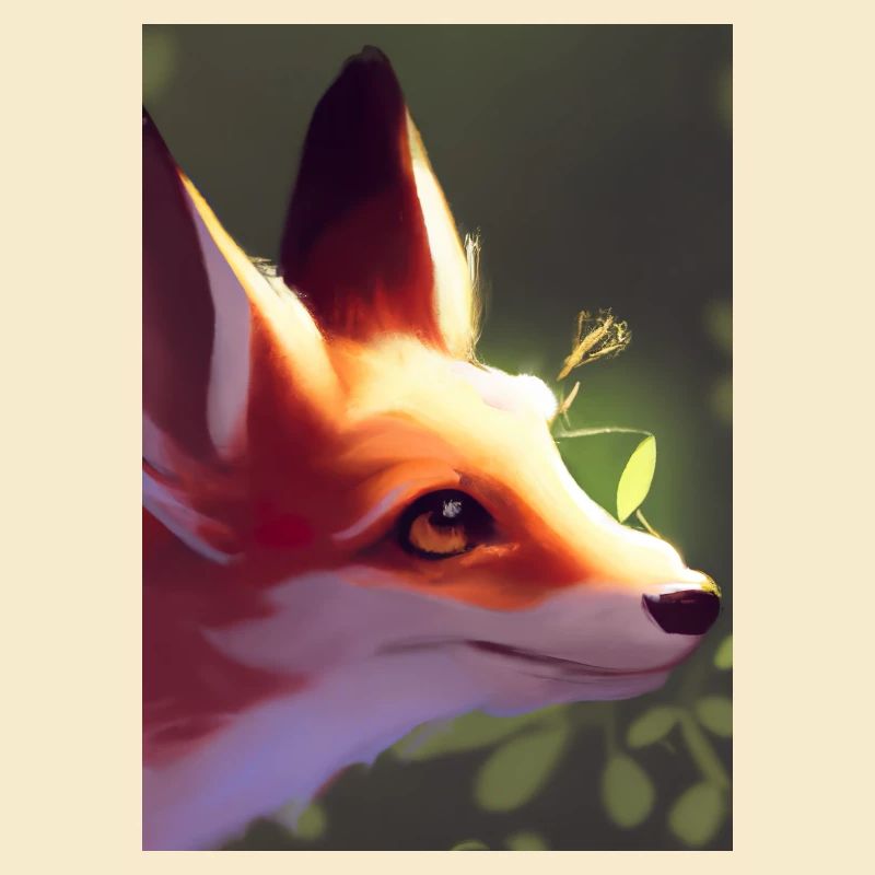 Niedliche Fuchs-Malerei