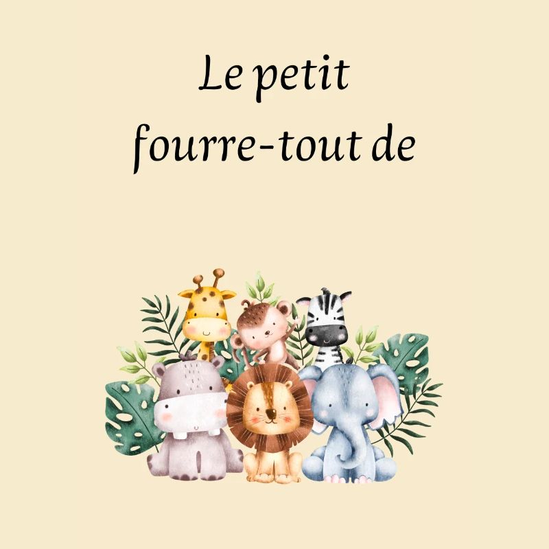 Personalized jungle animals with first name