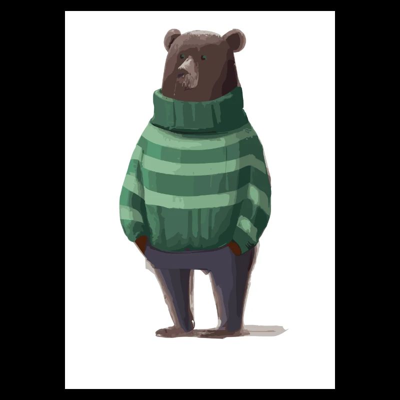 Bär im Winter Pullover