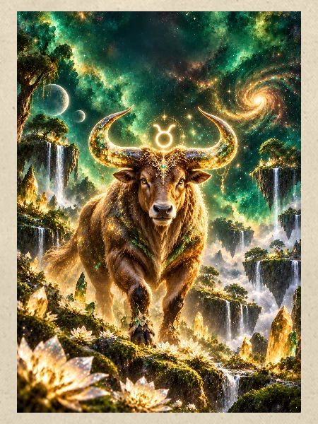Kosmischer Stier der Sterne